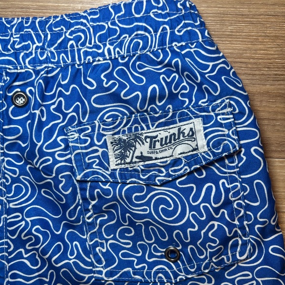 Trunks Surf & Swim Co. Boys Blue Swimsuit Size 6 - Picture 5 of 8